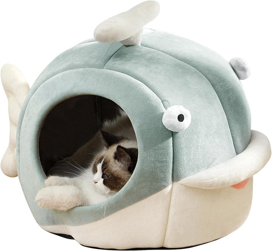 Cama esponjosa para gatos tipo pescadito - Talla L