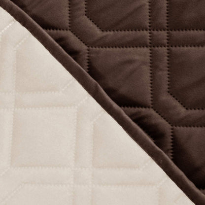 Funda impermeable para cama de perro, manta reversible para muebles, cama, sofá (30 x 70 pulgadas, color chocolate y beige)