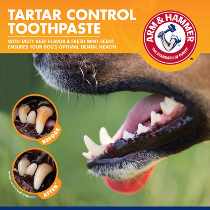 Cepillo de dientes para perros - con pasta y cepillo de dedo